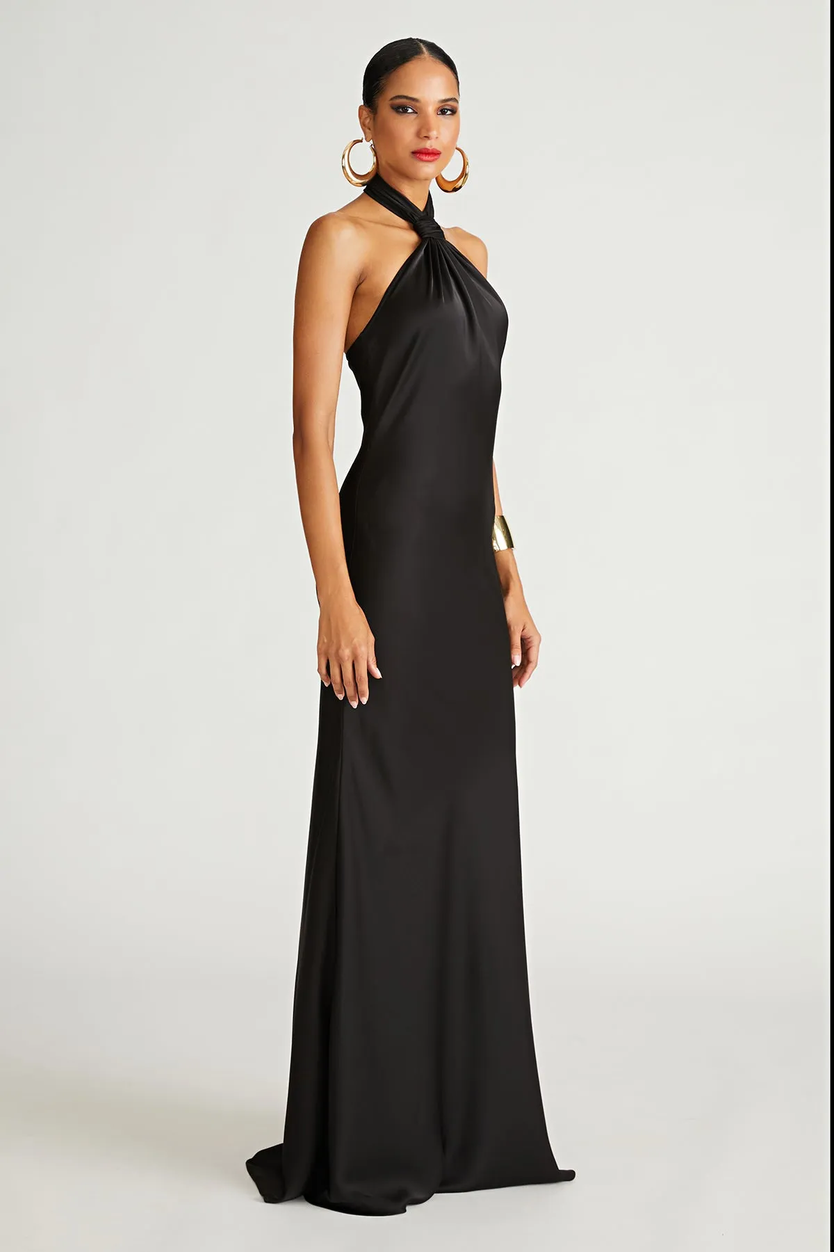 Emie Gown In Satin sold by H by Halston product image thumbnail 3