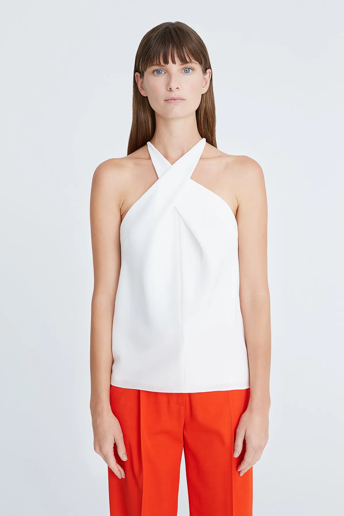 Laurel Crepe Halter Top sold by H by Halston