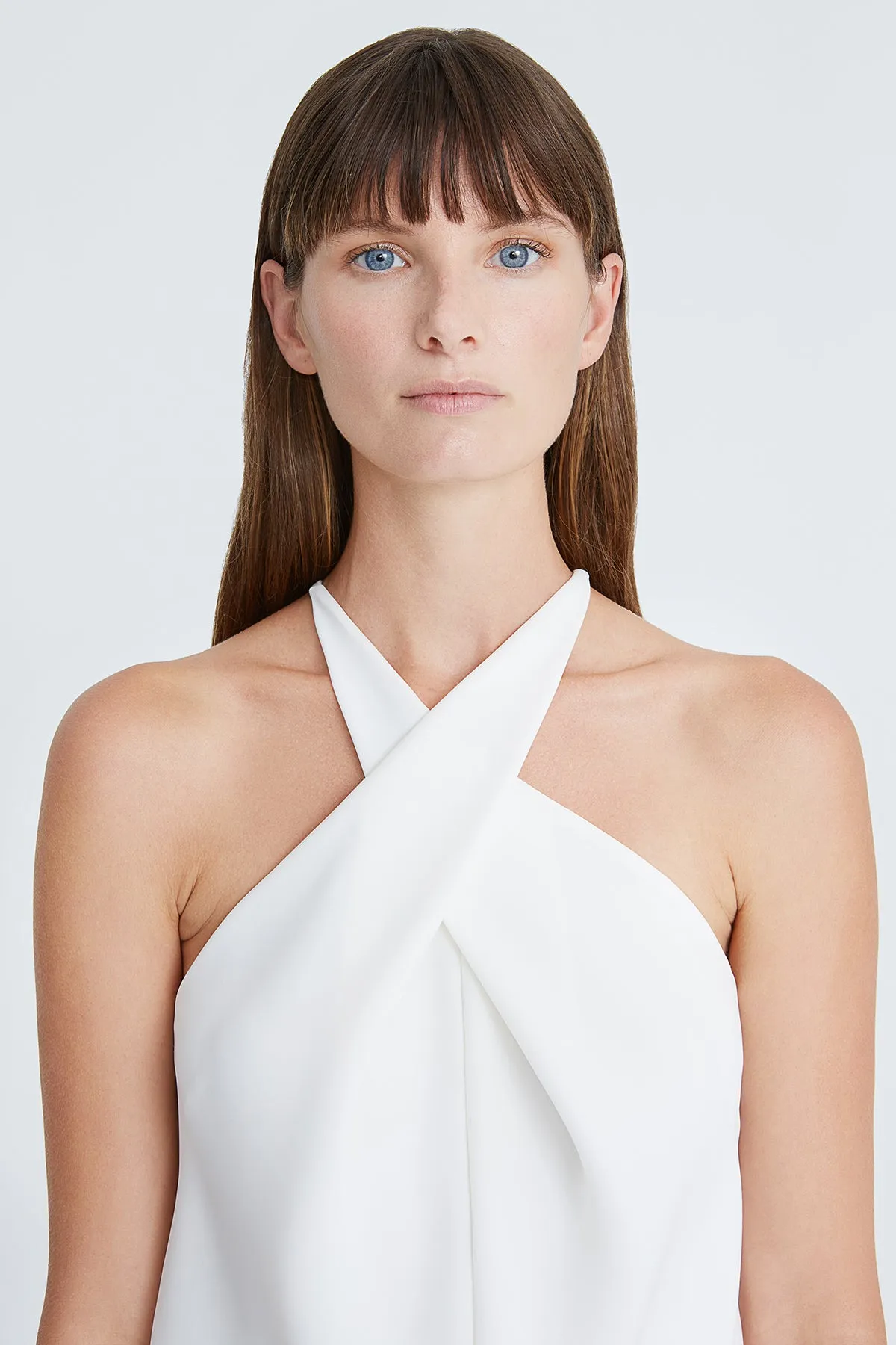 Laurel Crepe Halter Top sold by H by Halston product image thumbnail 4
