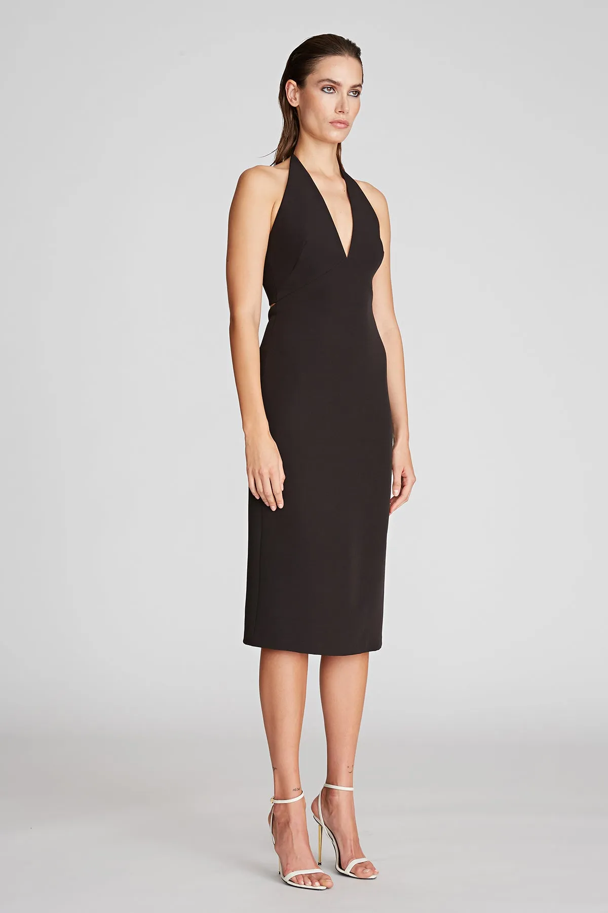 Wyatt Dress In Stretch Crepe sold by H by Halston product image thumbnail 3