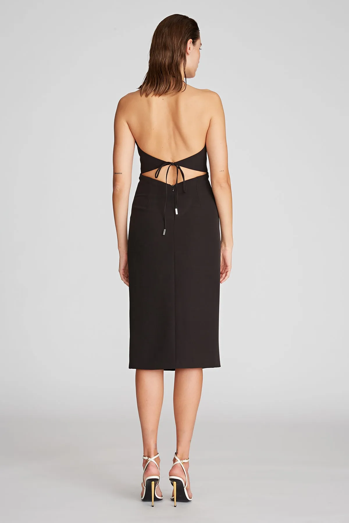 Wyatt Dress In Stretch Crepe sold by H by Halston product image thumbnail 2