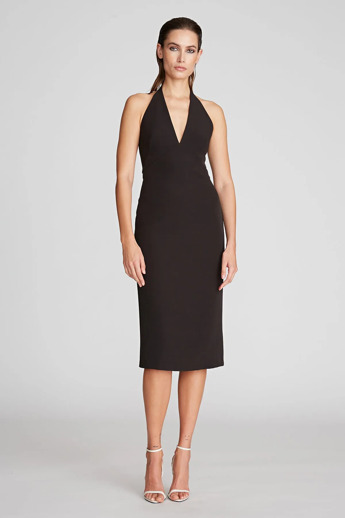 Wyatt Dress In Stretch Crepe sold by H by Halston product image thumbnail 5