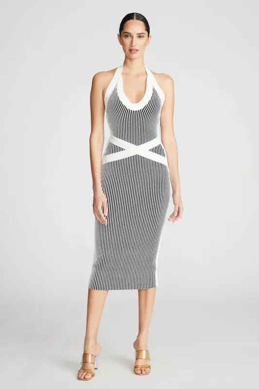 Karlen Dress In Matte Viscose sold by H by Halston