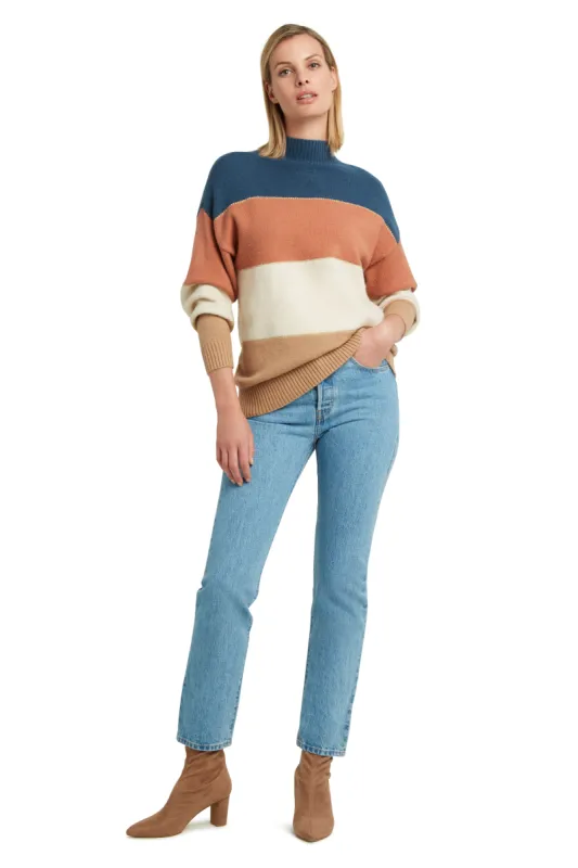 Mock Neck Long Sleeve Pullover Sweater sold by H by Halston
