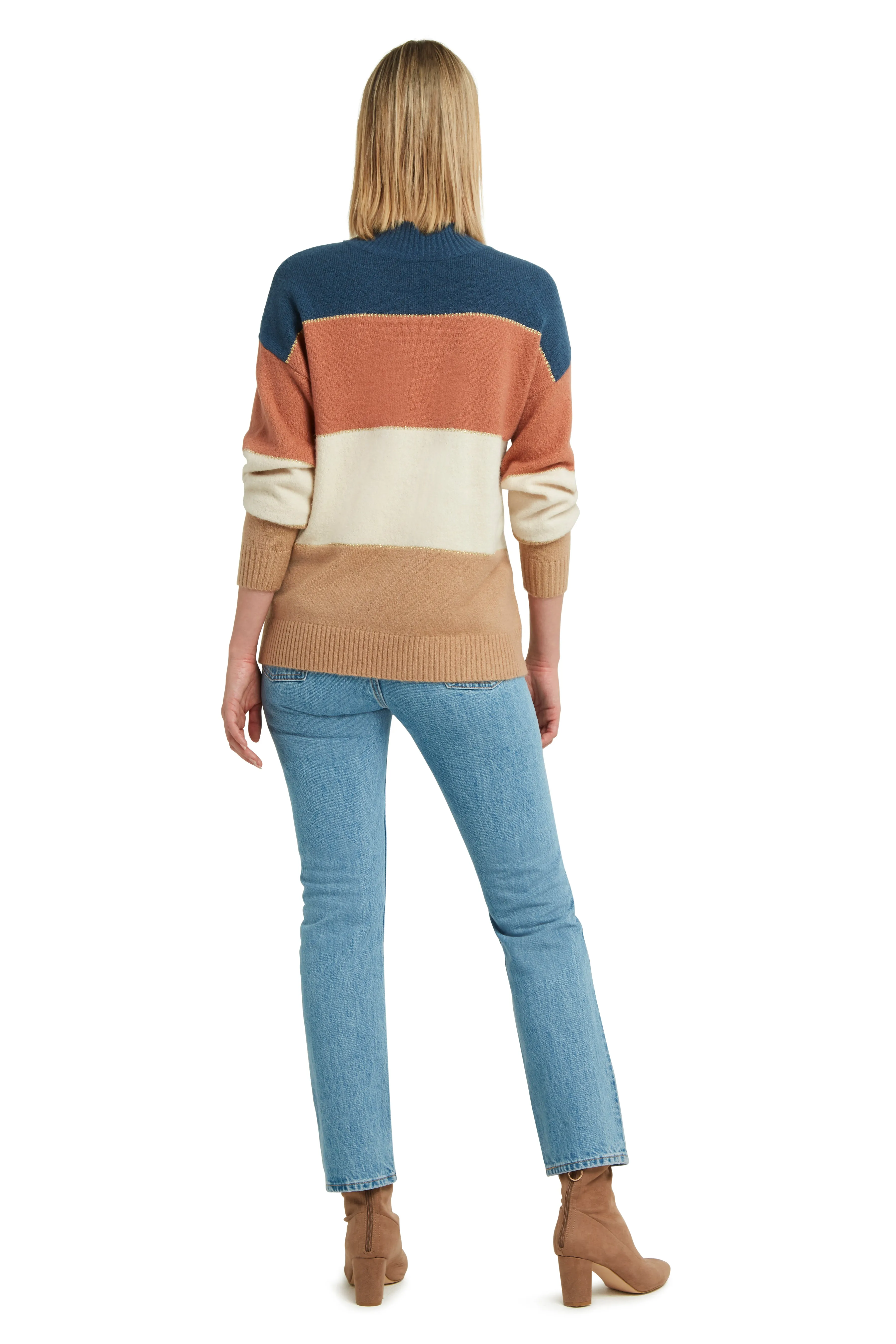 Mock Neck Long Sleeve Pullover Sweater sold by H by Halston product image thumbnail 2