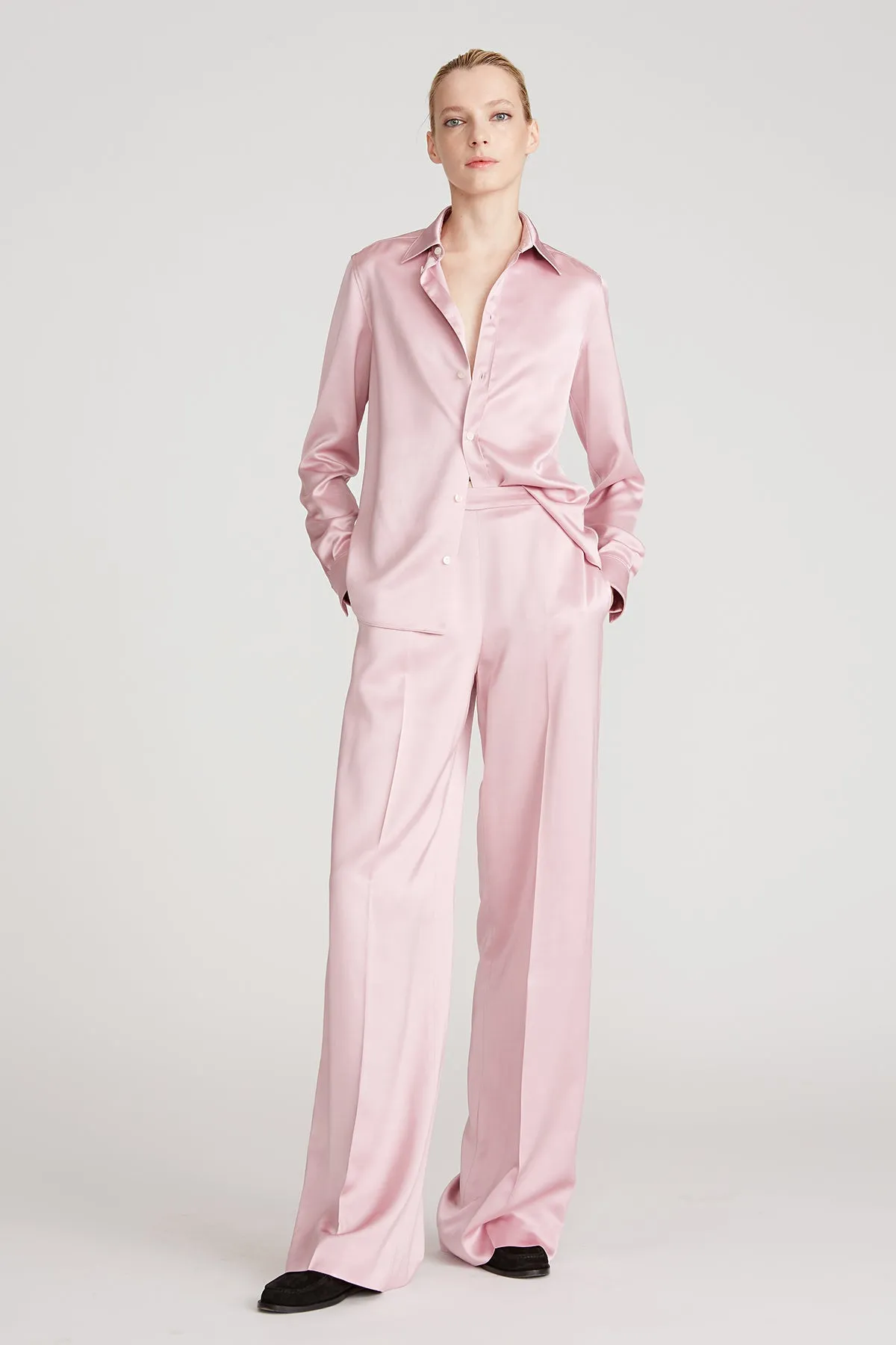 Mal Satin Shirt sold by H by Halston product image thumbnail 2