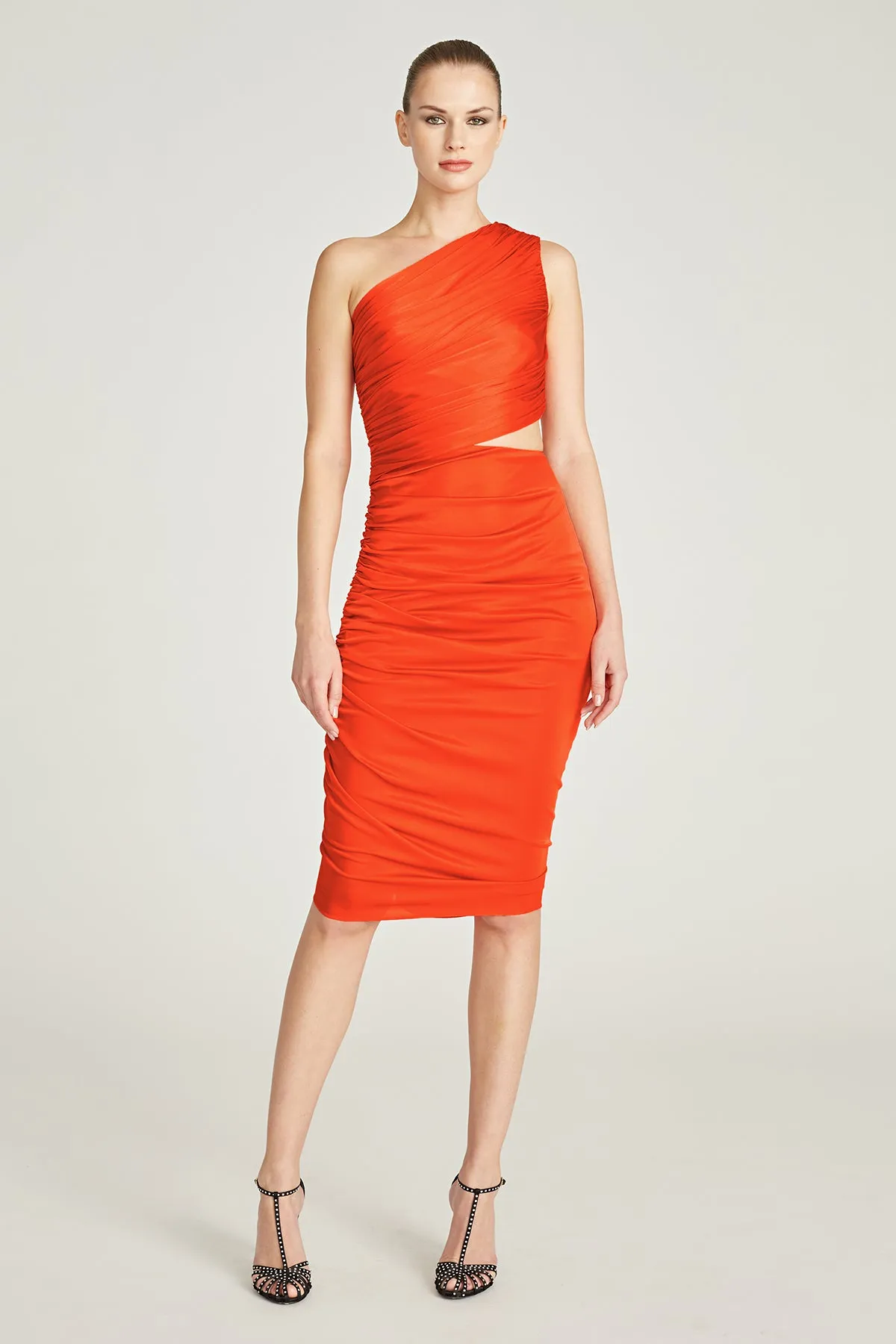 Cassidy Jersey Ruched Cocktail sold by H by Halston