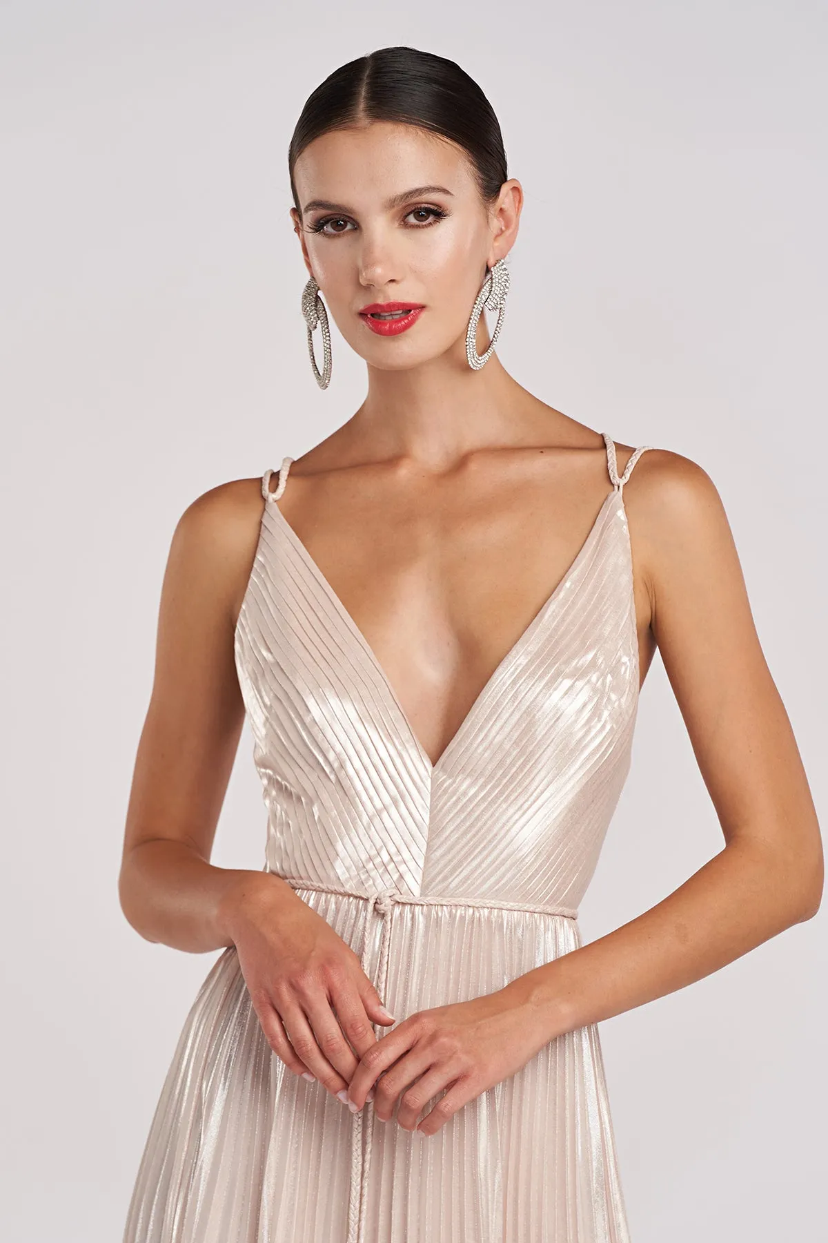 Ace Gown In Foil Chiffon sold by H by Halston product image thumbnail 4