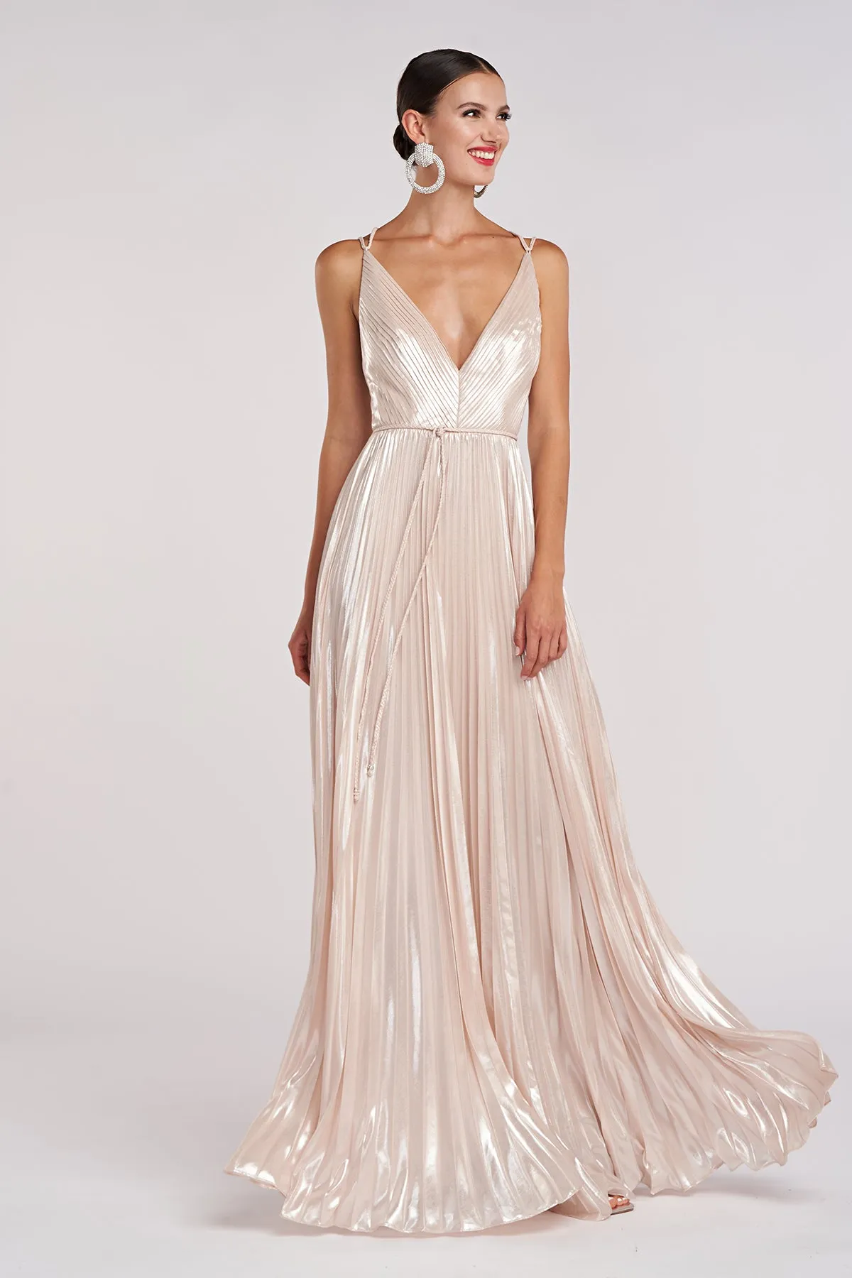 Ace Gown In Foil Chiffon sold by H by Halston product image thumbnail 3