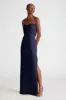 Henna Gown In Satin & Chiffon sold by H by Halston