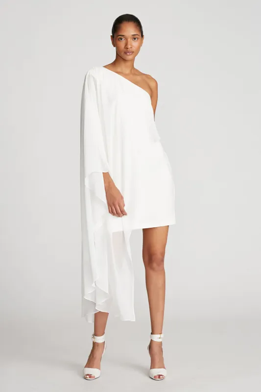 Sabrina Dress In Crepe/Chiffon sold by H by Halston