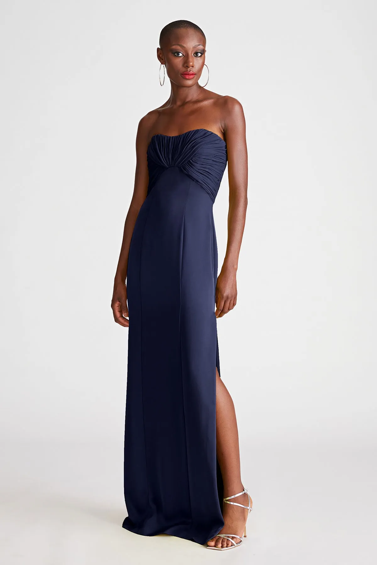 Henna Gown In Satin & Chiffon sold by H by Halston product image thumbnail 4