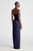 Henna Gown In Satin & Chiffon sold by H by Halston