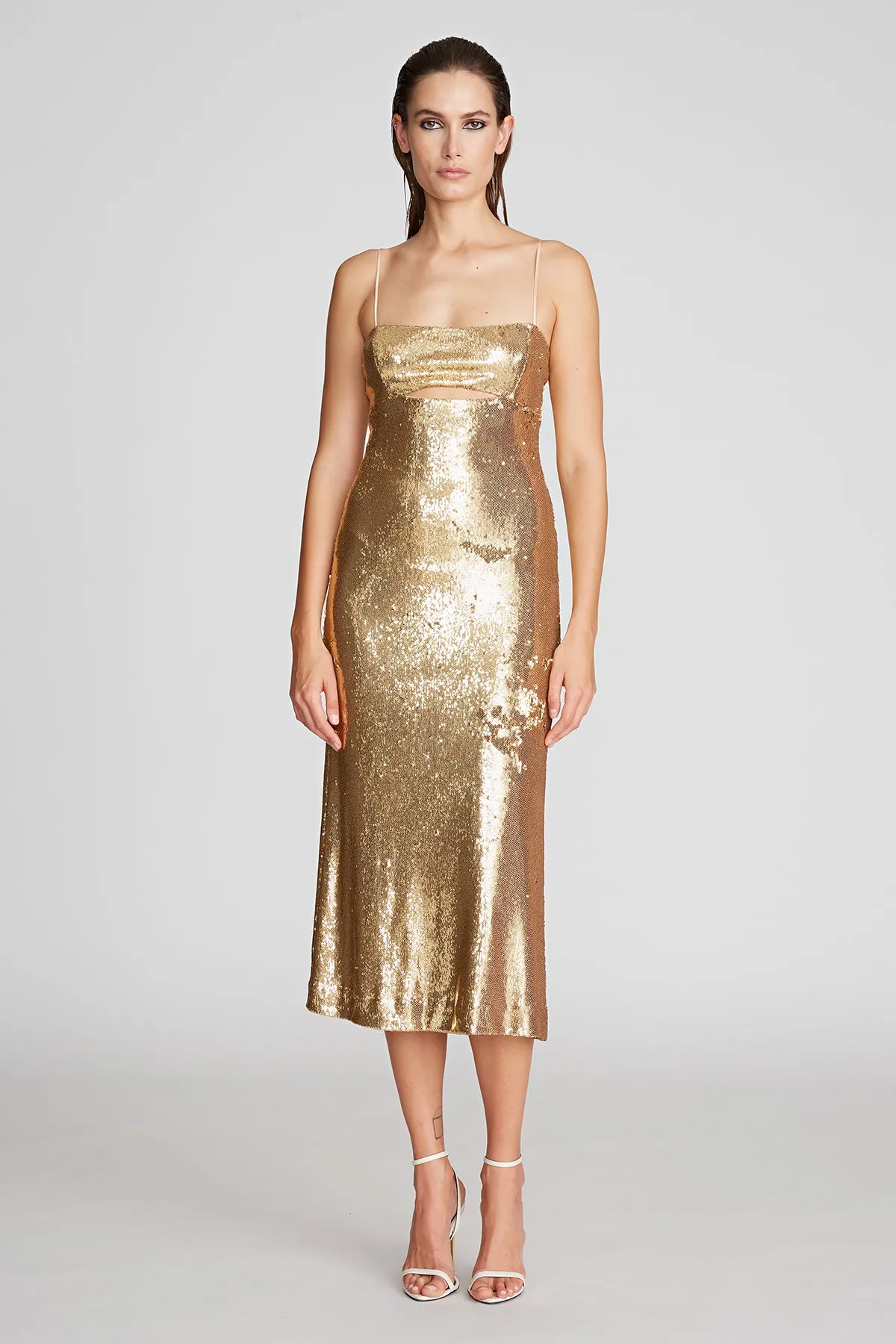 Ray Dress In Sequins sold by H by Halston