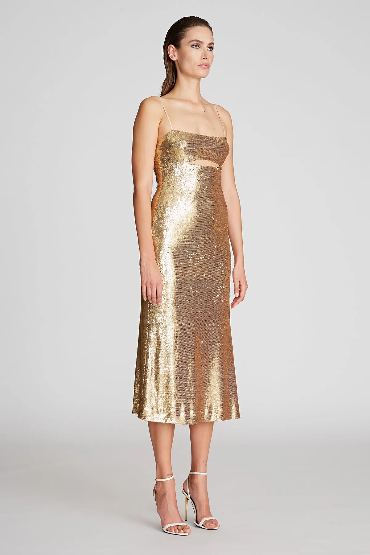 Ray Dress In Sequins sold by H by Halston product image thumbnail 3