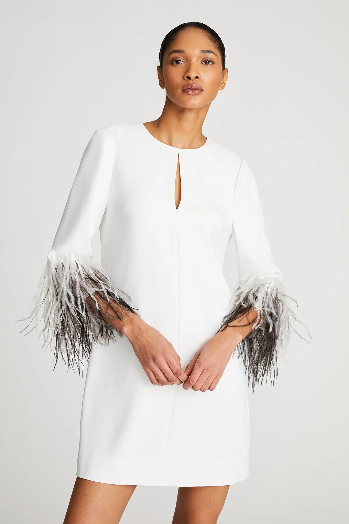 Kendall Dress In Moss Crepe sold by H by Halston