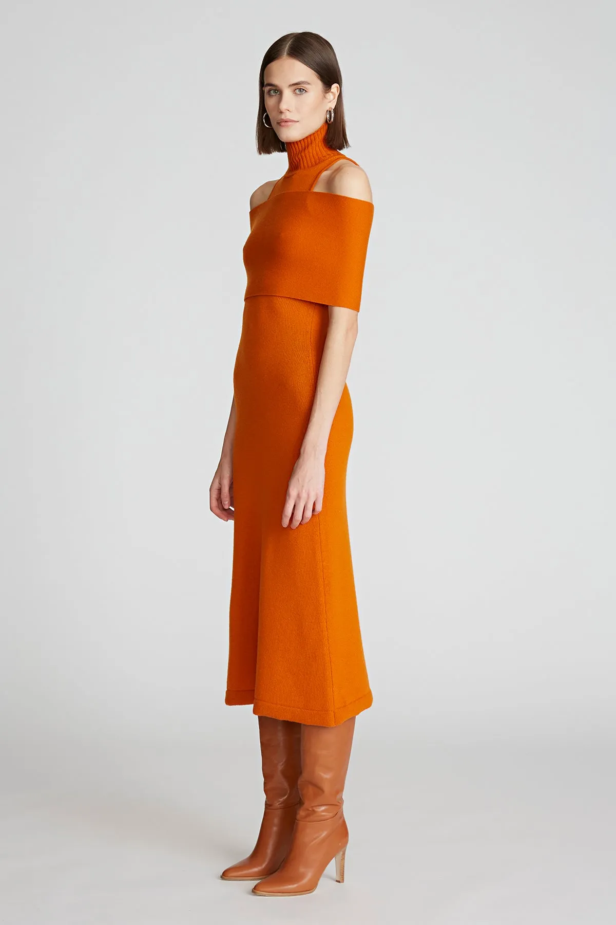 Ensley Dress In Wool and Cashmere sold by H by Halston product image thumbnail 3