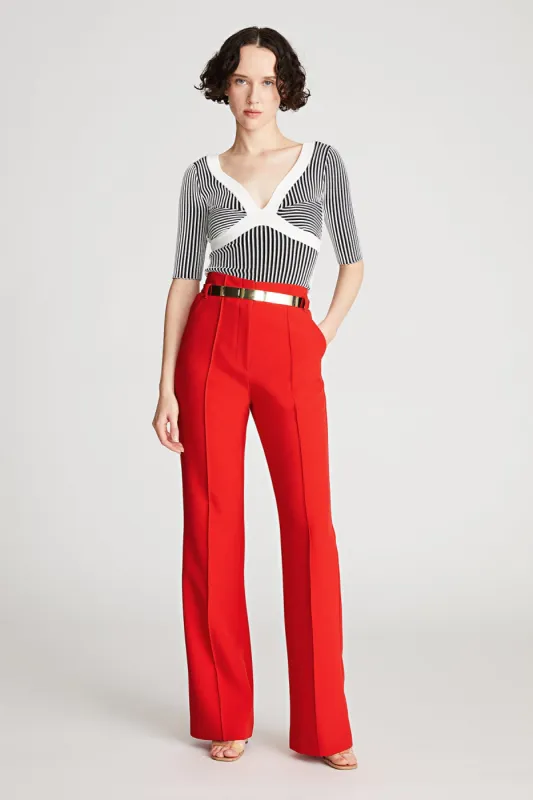 Alek Trouser In Stretch Crepe sold by H by Halston