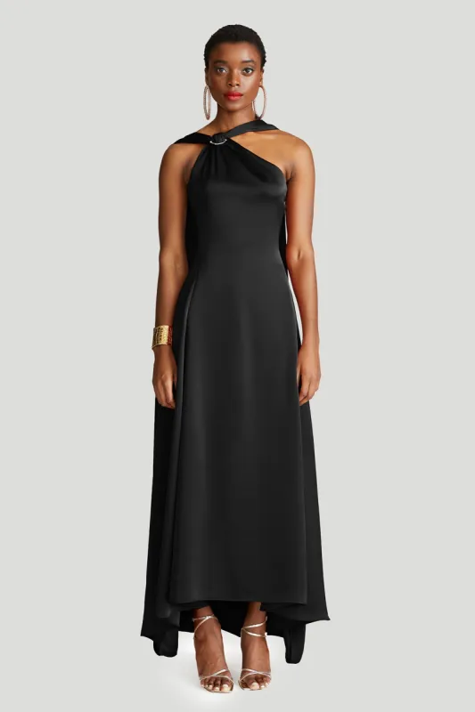 Genevieve Gown In Satin made by H by Halston