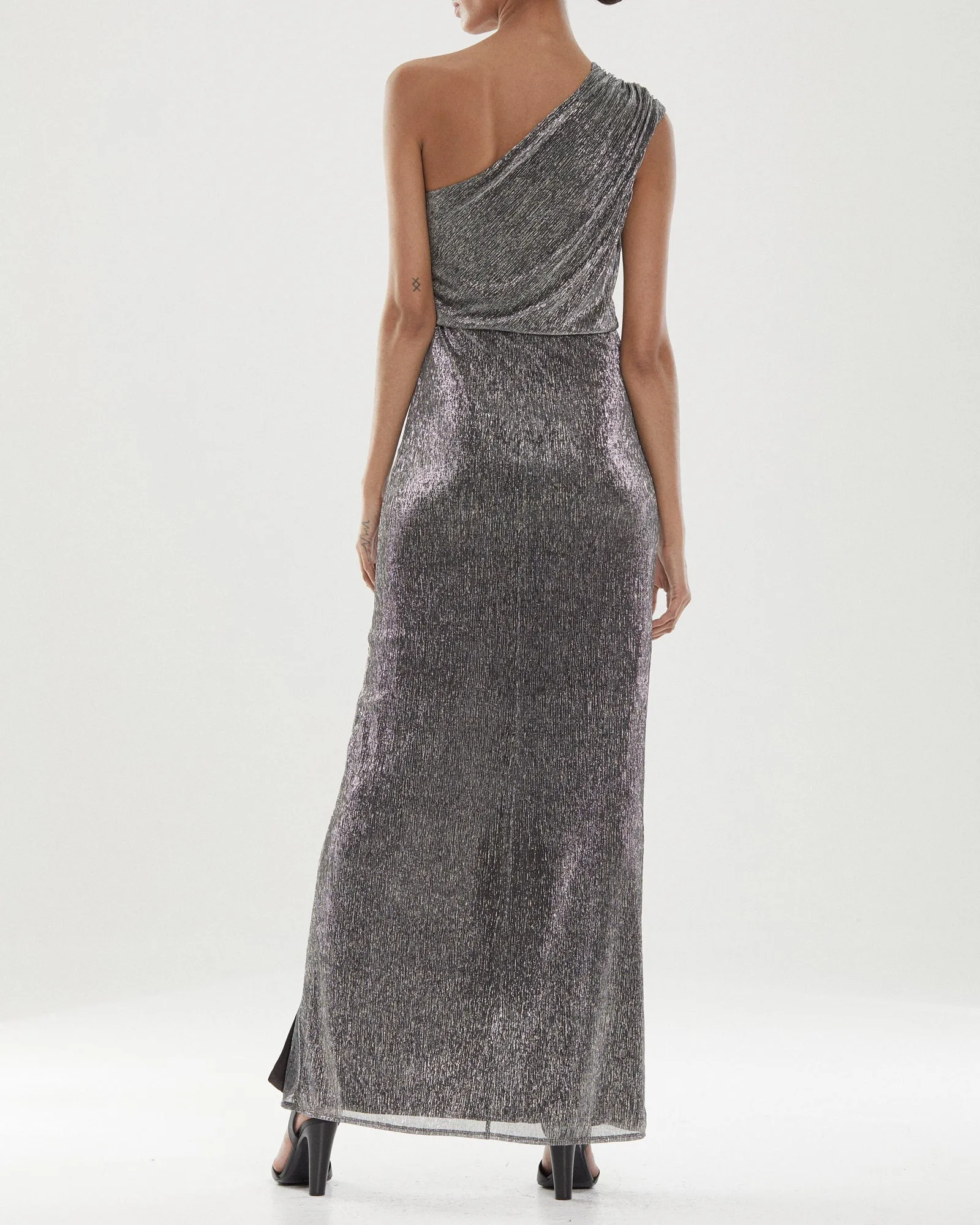 Helen Metallic Knit Gown sold by H by Halston product image thumbnail 3