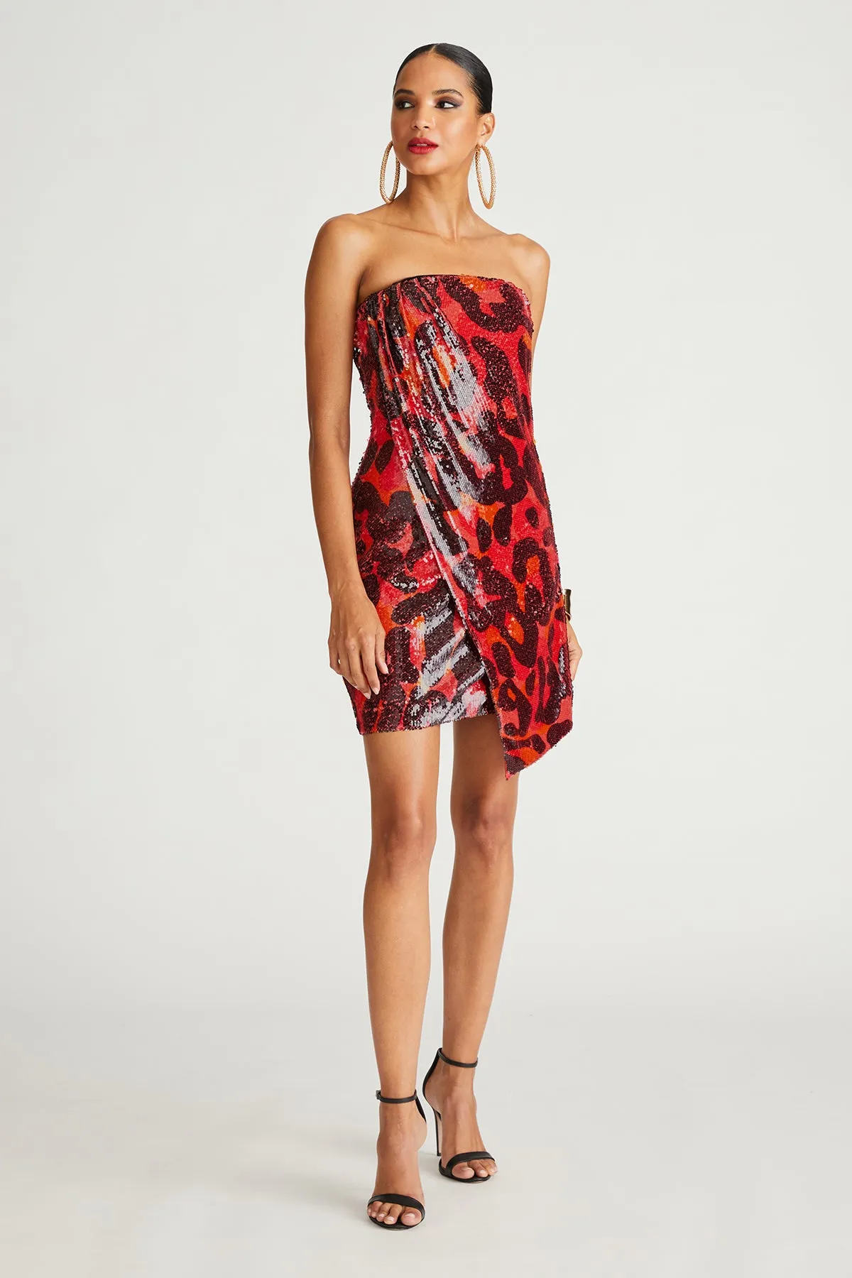 Ari Dress In Printed Sequin sold by H by Halston product image thumbnail 5