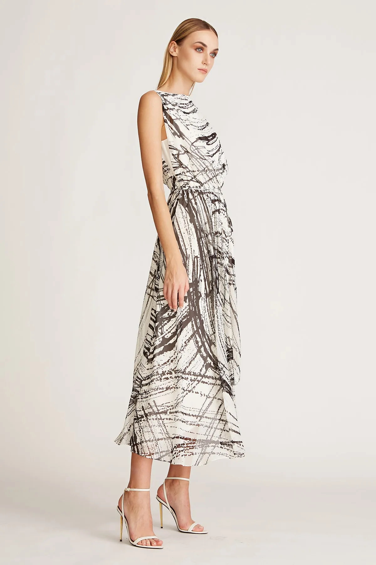 Camilla Printed Dress sold by H by Halston product image thumbnail 3