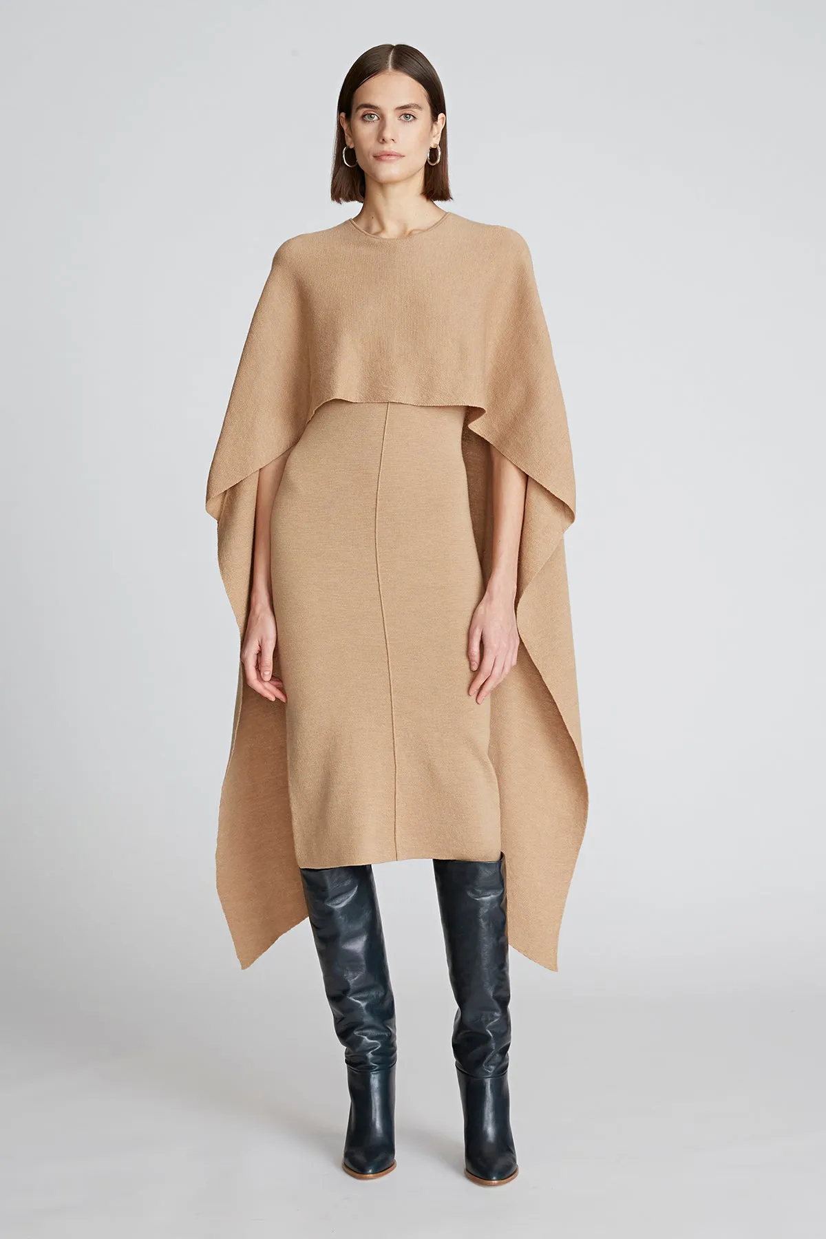 Amal Dress In Merino Wool sold by H by Halston