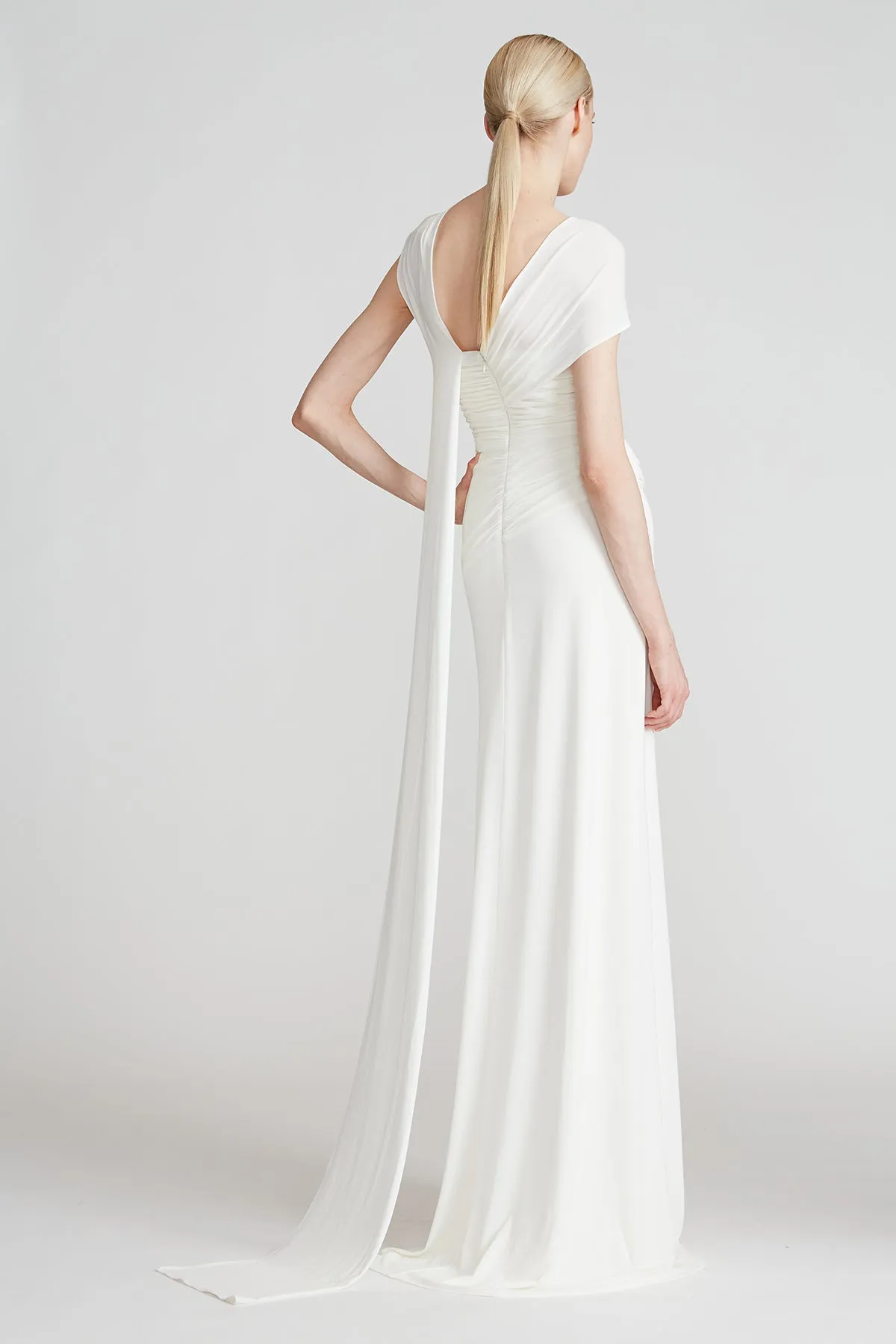 Portia Jersey Gown sold by H by Halston product image thumbnail 2
