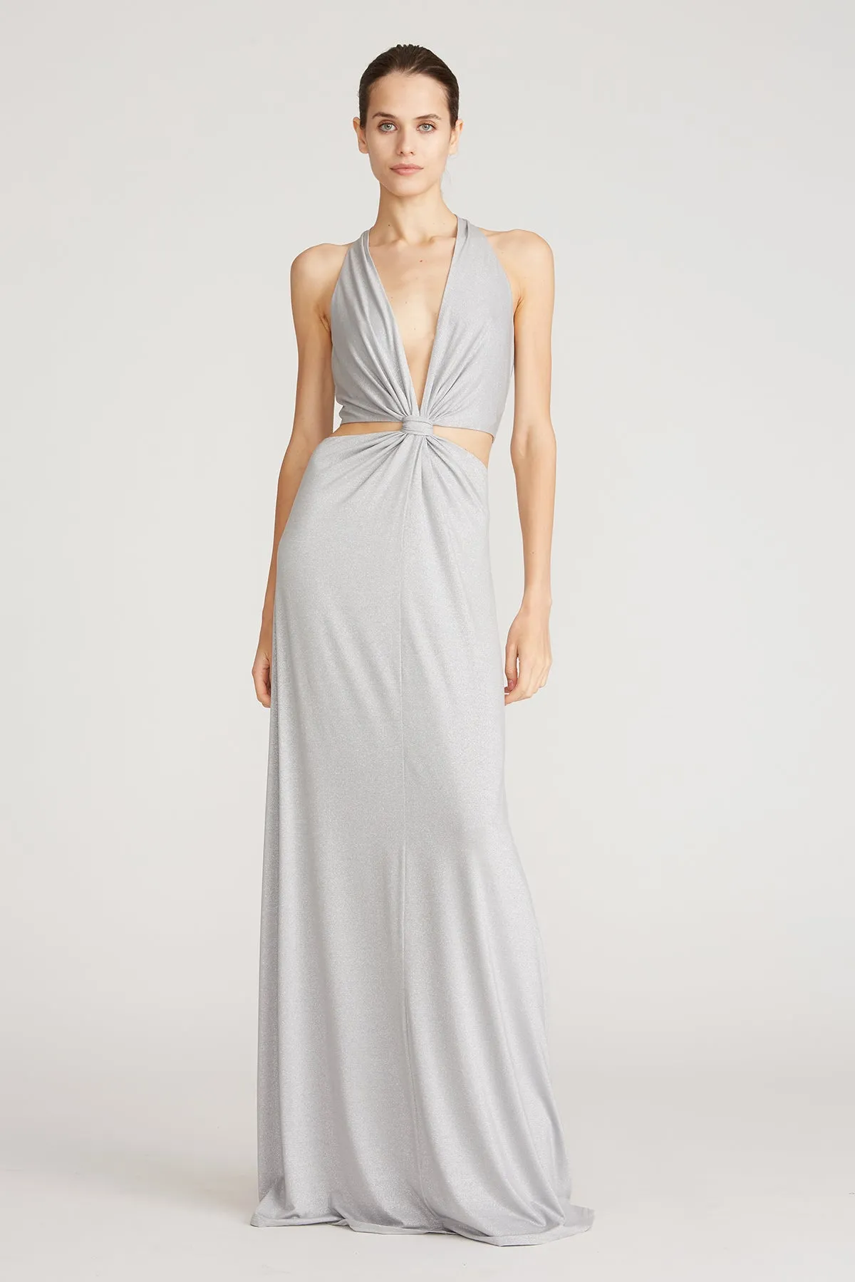 Rose Shimmer Jersey Twist Gown sold by H by Halston