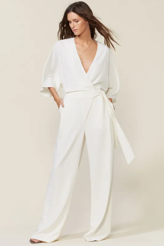 KIMONO WRAP JUMPSUIT sold by H by Halston