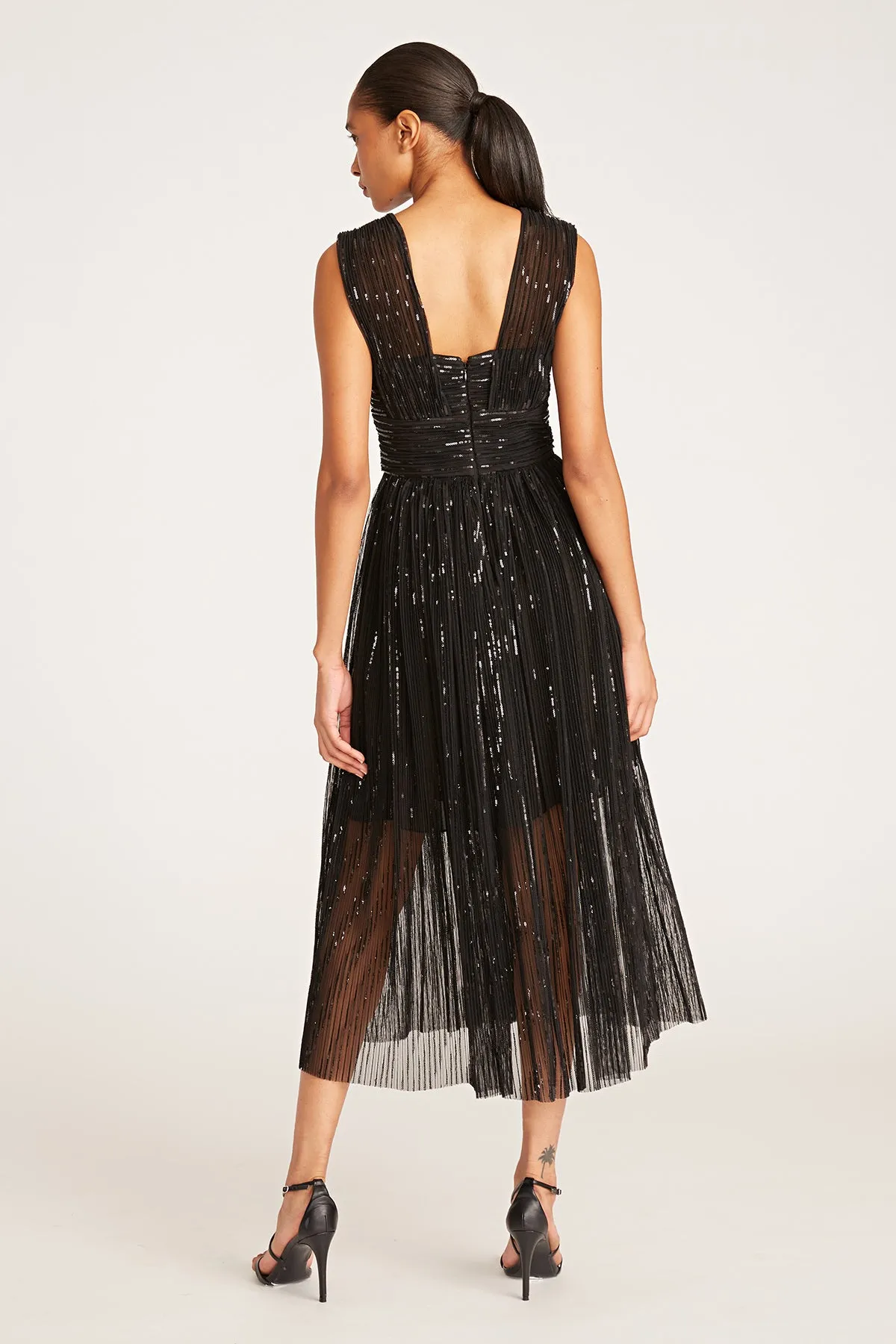 Liana Dress In Pleated Sequins sold by H by Halston product image thumbnail 3