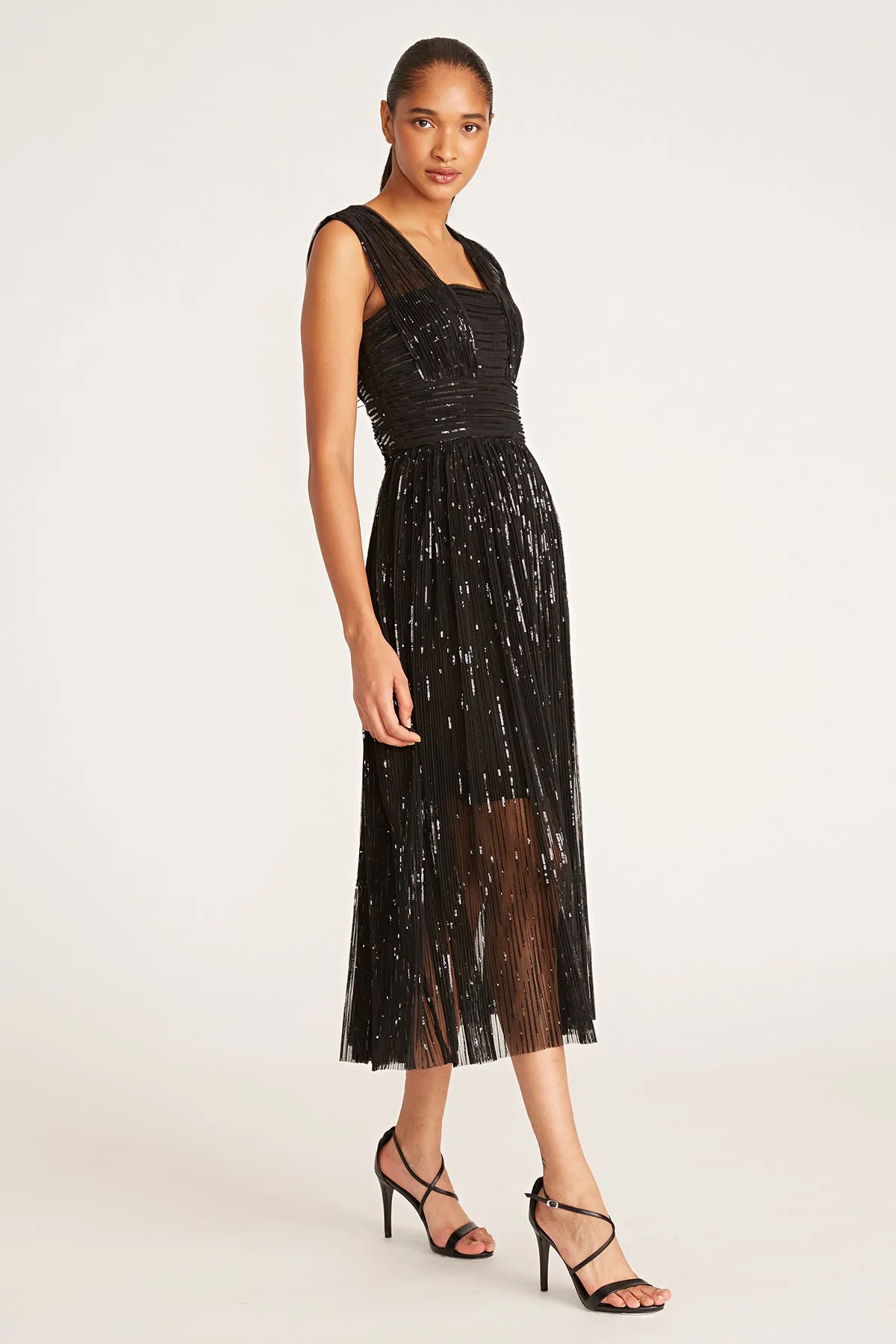 Liana Dress In Pleated Sequins sold by H by Halston product image thumbnail 2