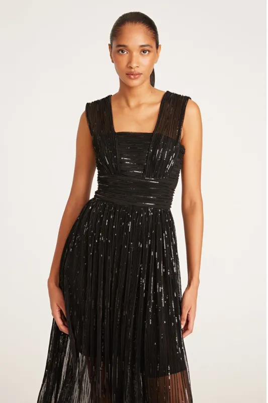 Liana Dress In Pleated Sequins sold by H by Halston