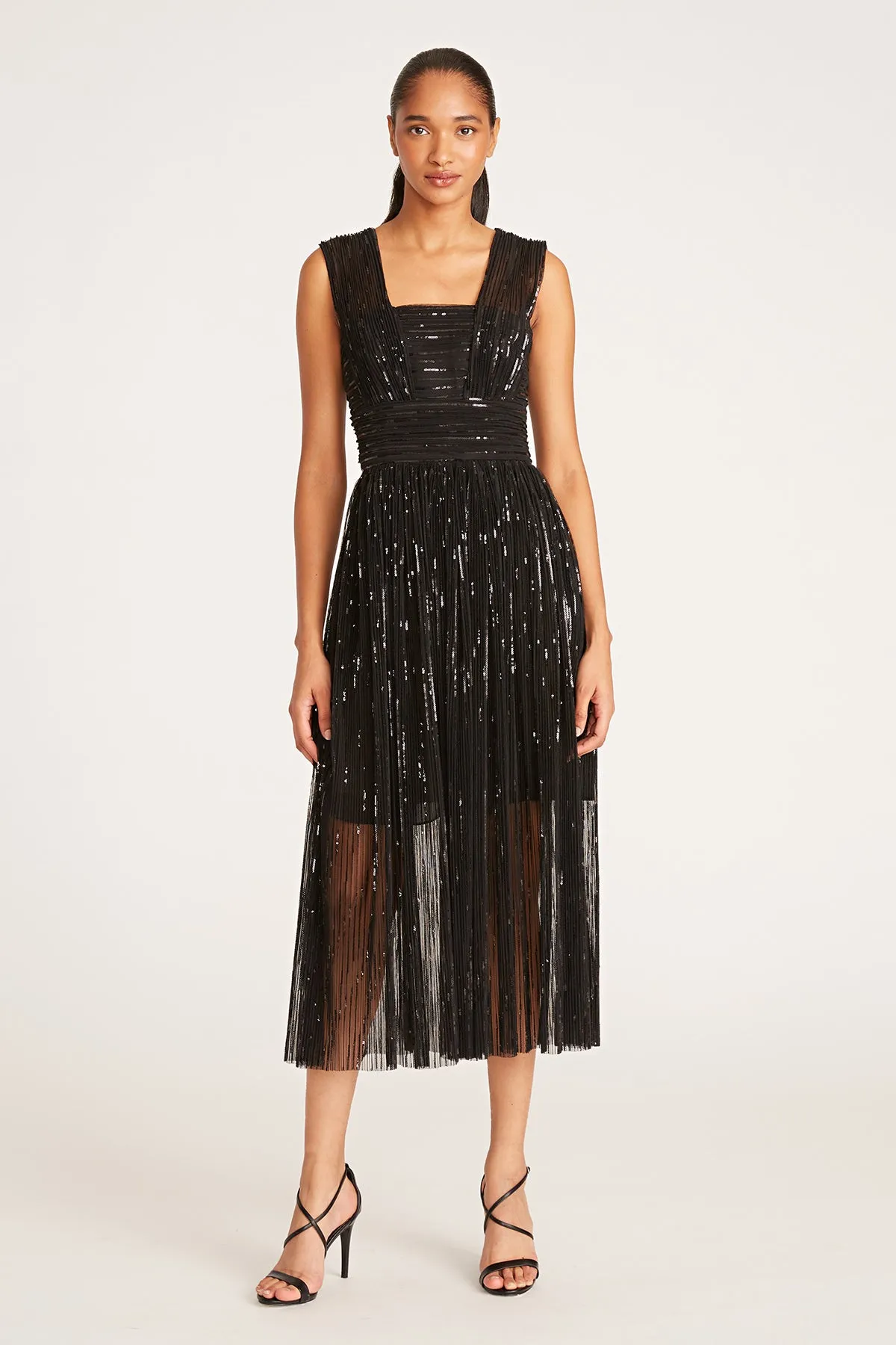 Liana Dress In Pleated Sequins sold by H by Halston product image thumbnail 4
