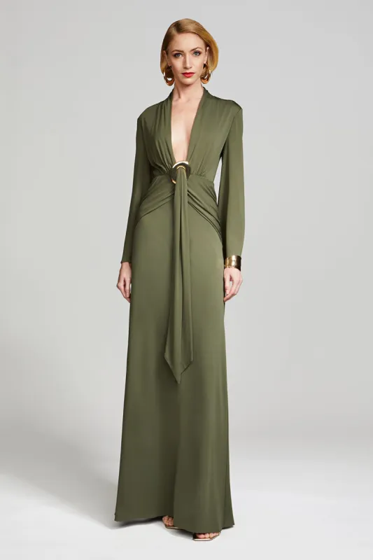 Ahano Gown In Jersey sold by H by Halston