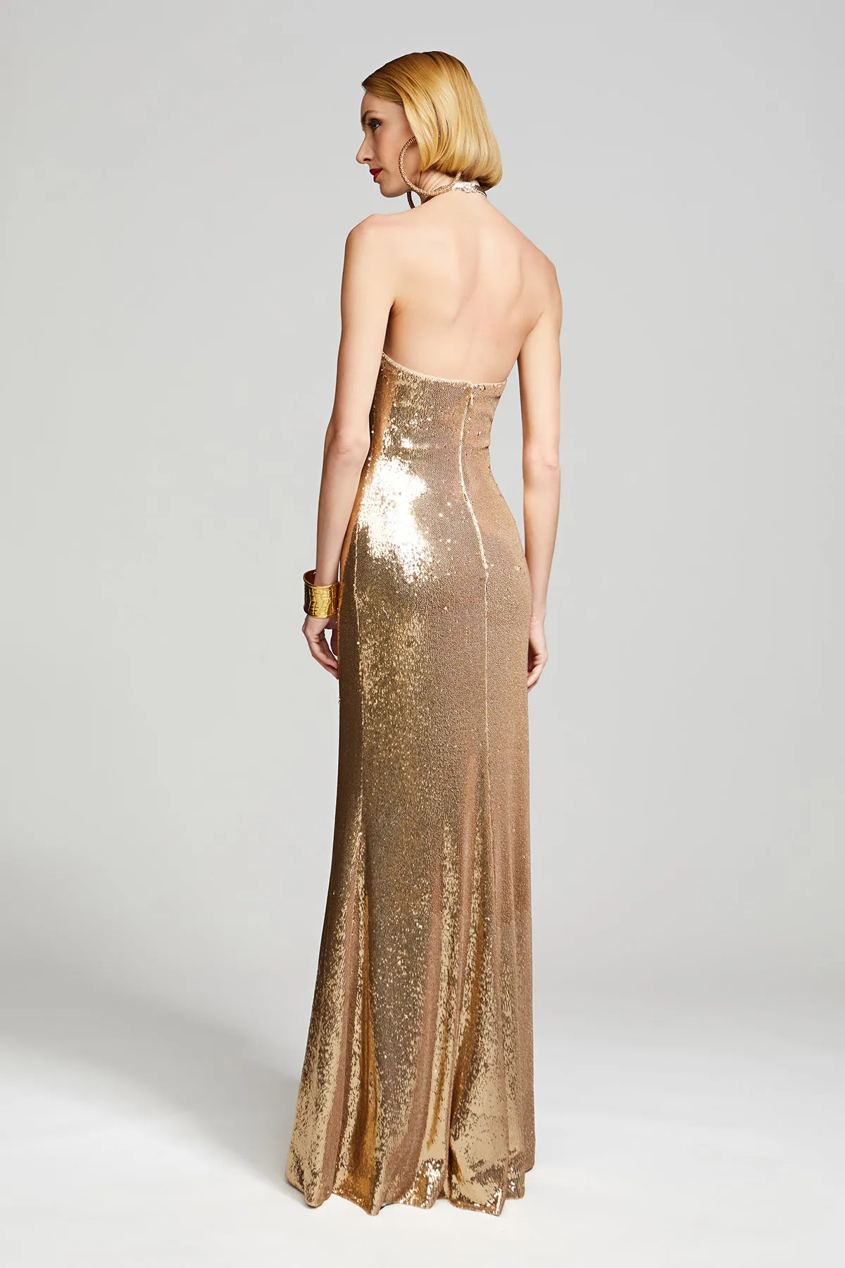 Jun Gown In Sequin sold by H by Halston product image thumbnail 2