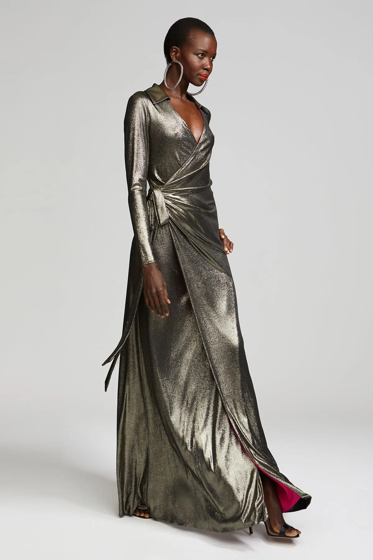 Jira Gown In Metallic Jersey sold by H by Halston product image thumbnail 4