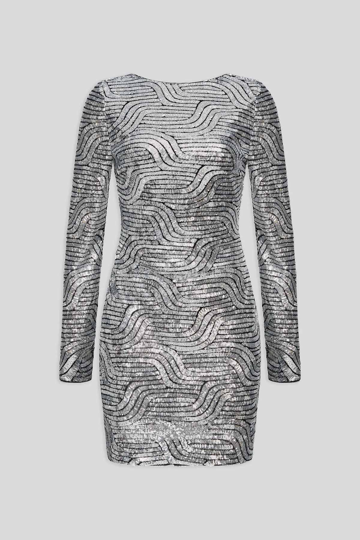 Tala Dress In Deco Sequin sold by H by Halston product image thumbnail 5