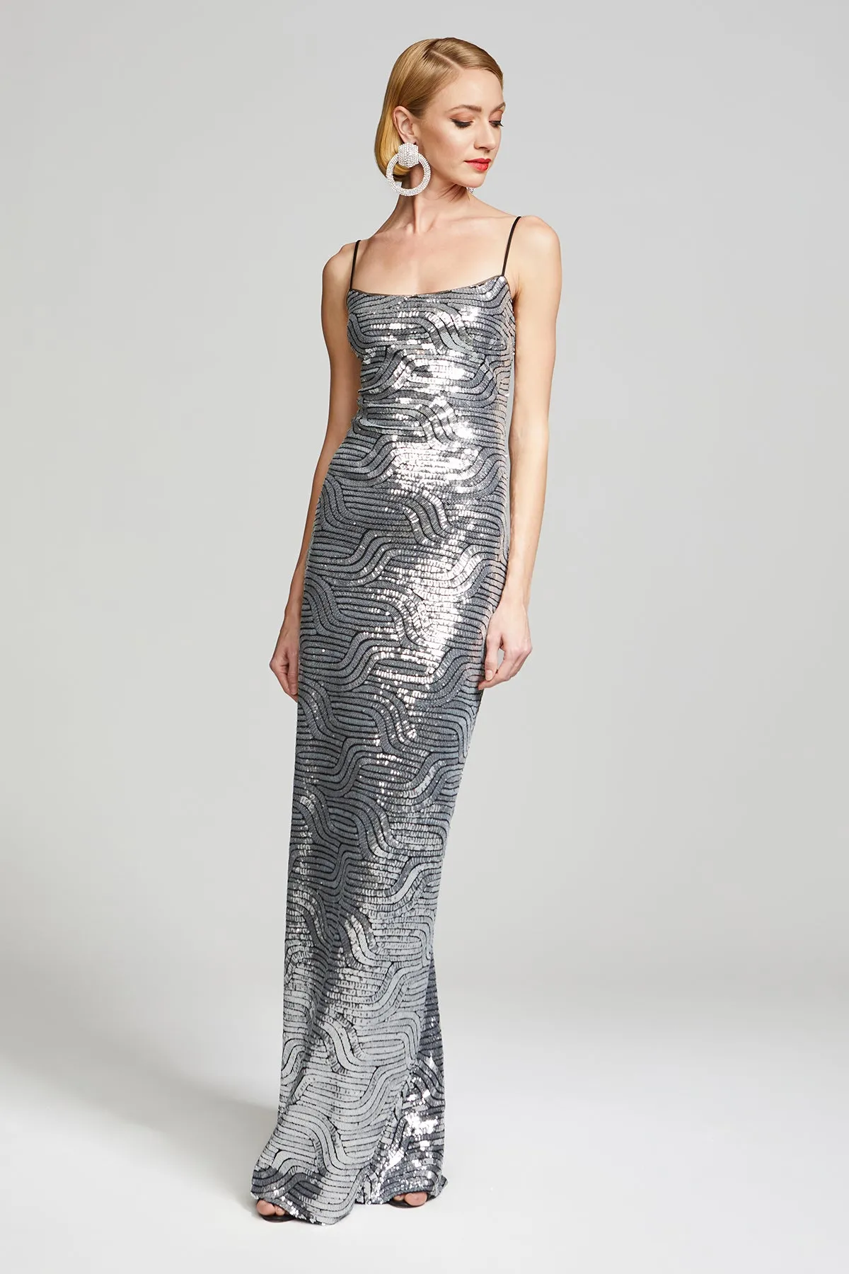 Reine Gown In Deco Sequin sold by H by Halston product image thumbnail 3