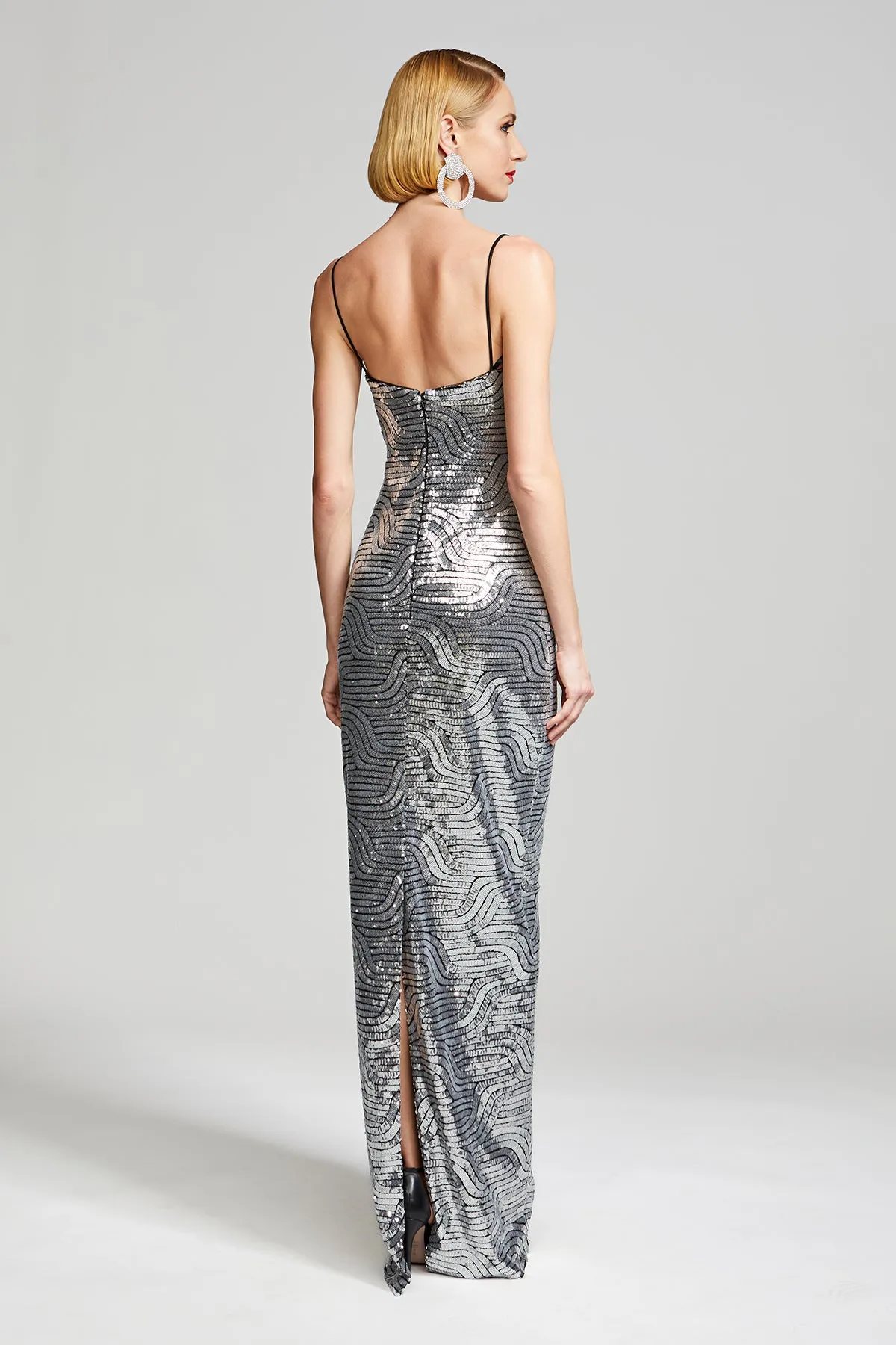 Reine Gown In Deco Sequin sold by H by Halston product image thumbnail 2