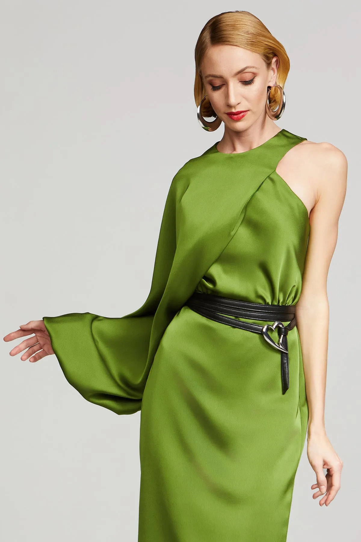 Christa Dress In Satin sold by H by Halston product image thumbnail 4
