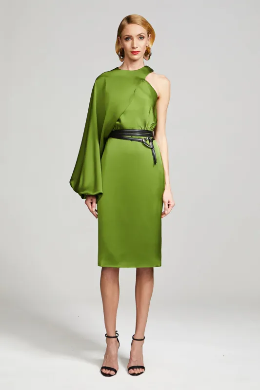 Christa Dress In Satin sold by H by Halston