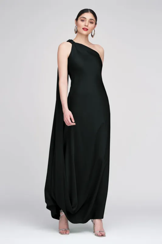 Agu Gown In Satin sold by H by Halston