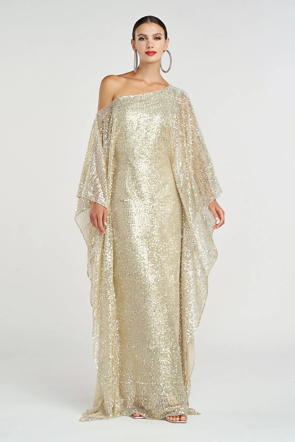 Dee Gown In Tulle Lurex Sequin sold by H by Halston product image thumbnail 5