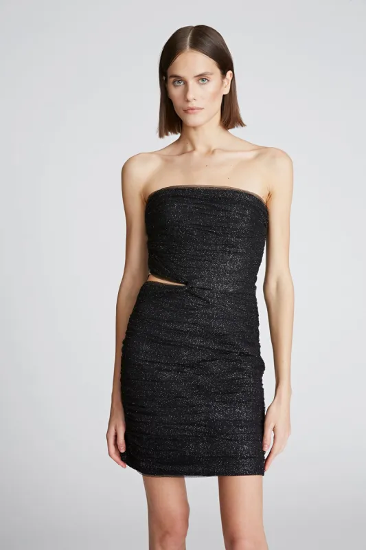 Lani Dress In Shimmer Tulle sold by H by Halston