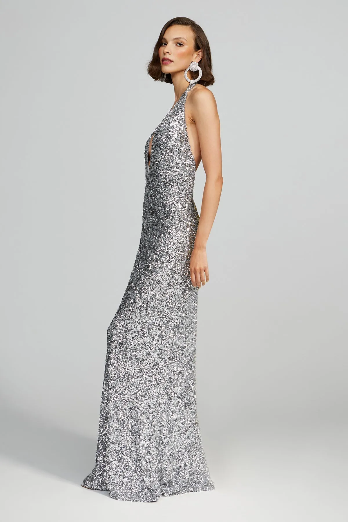Ena Gown In Sequin sold by H by Halston product image thumbnail 3