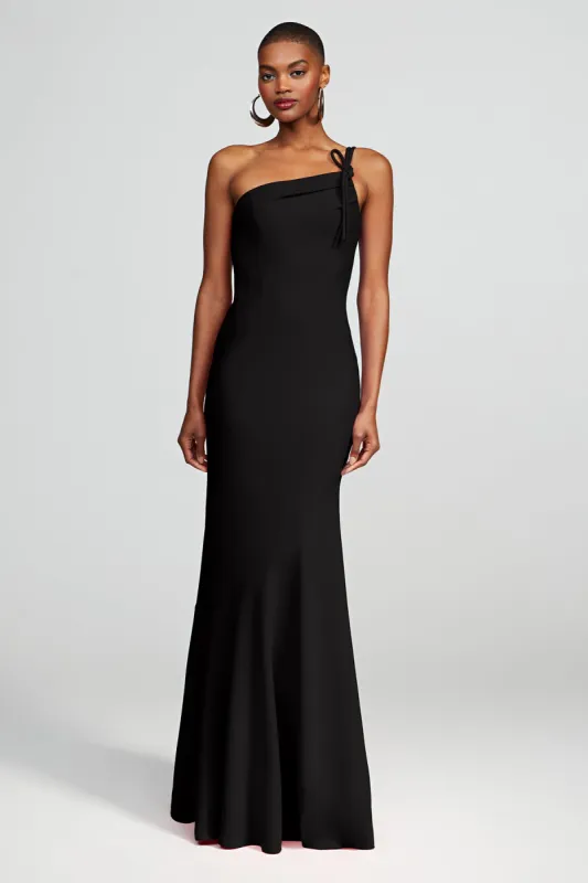 Sybil Gown In Crepe sold by H by Halston