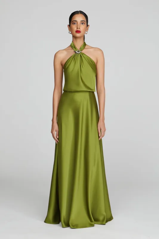 Wynn Gown In Charmeuse sold by H by Halston