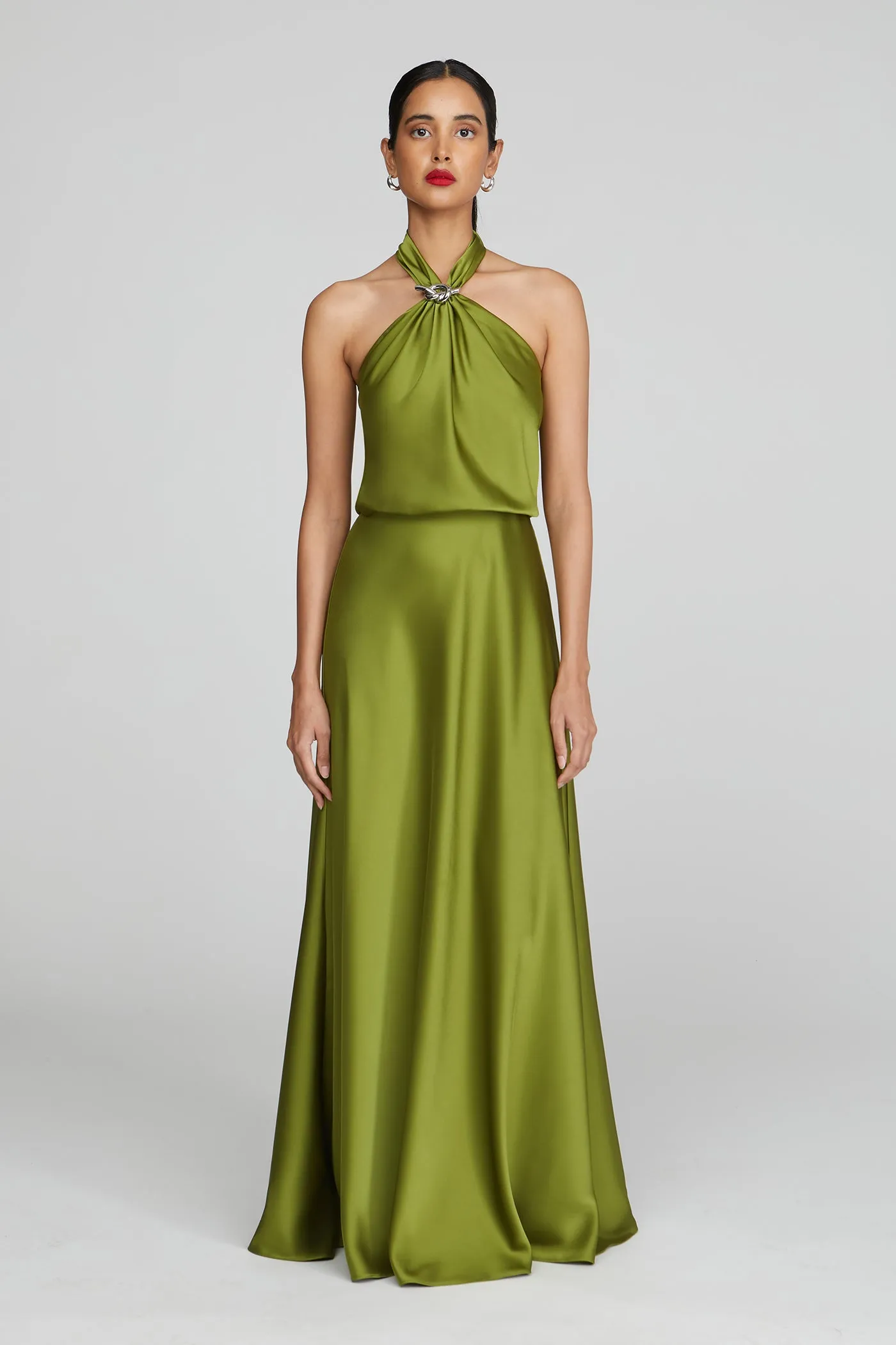 Wynn Gown In Charmeuse sold by H by Halston