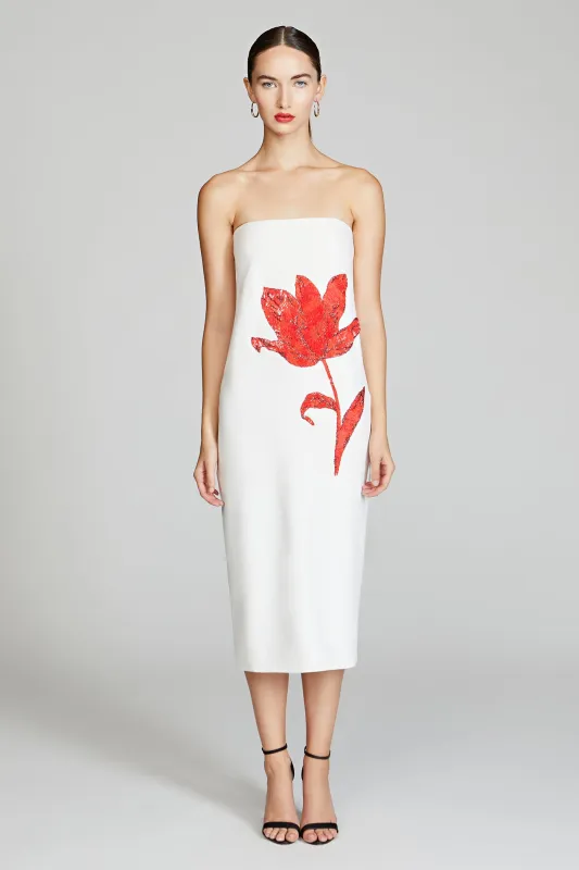 Sylvie Crepe Midi sold by H by Halston